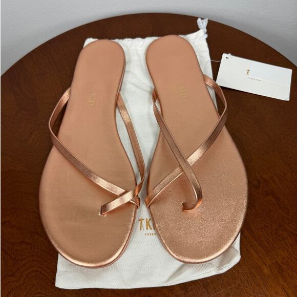 TKEES Riley Flip Flops in Beach Pearl Size 11 - Picture 2 of 5